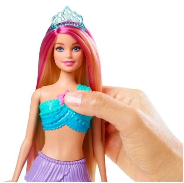 Barbie sirenă cu coadă sclipitoare blondă