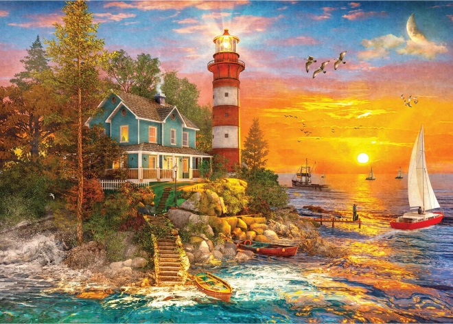 Puzzle GIBSONS Farul de pe insulă 500 de piese