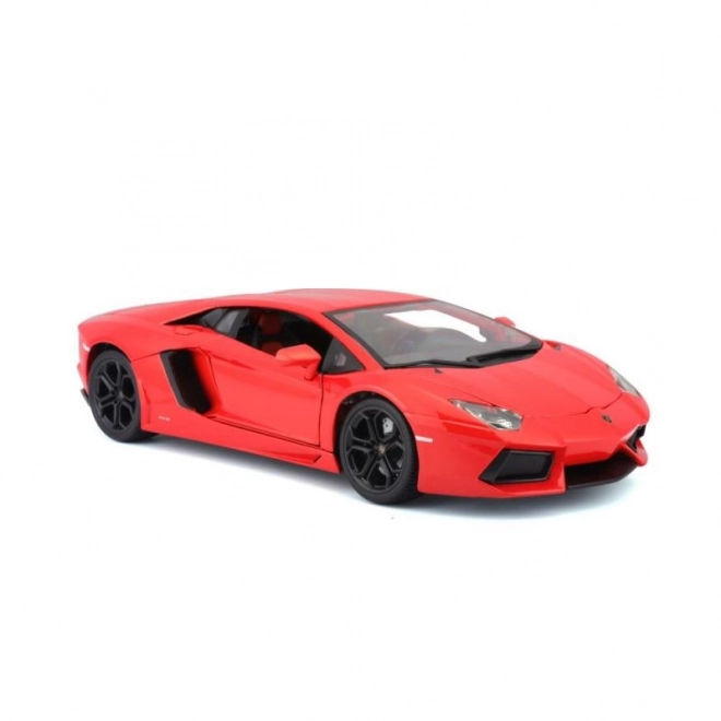 Mașinuță metalică Lamborghini Aventador LP700-4 portocaliu metalizat