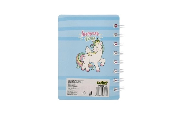 Caiet unicorn cu sclipici 60 file