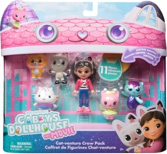 Căsuța magică a lui Gabby: film – set multiplu de figurine Echipa Mițo-Pricoasă (11 piese)