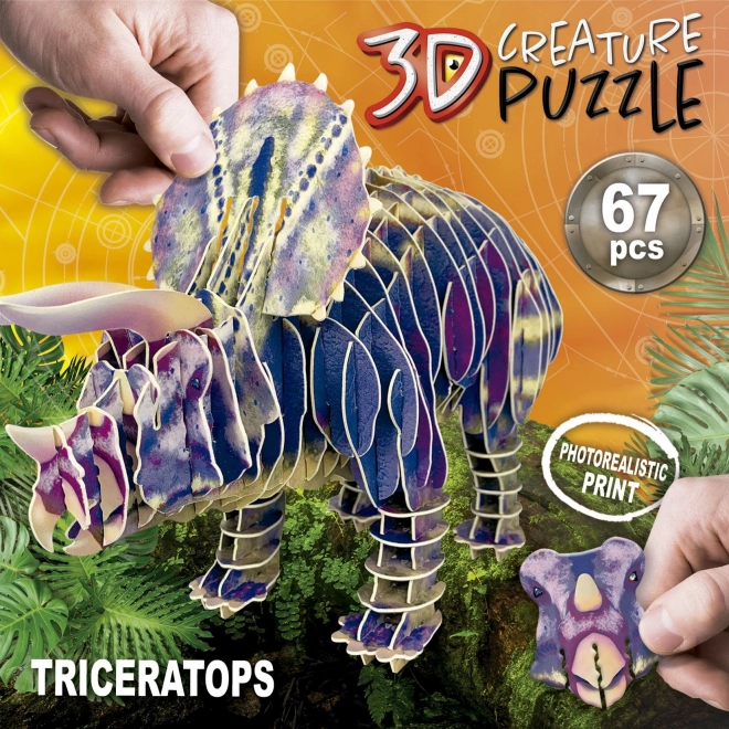 Puzzle 3D Educa Triceratops 67 piese