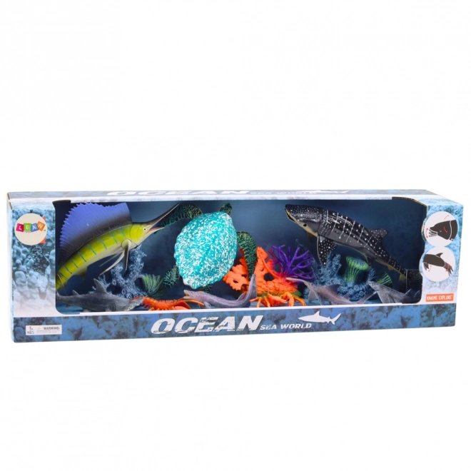 Set figurine animale marine cu elemente mobile