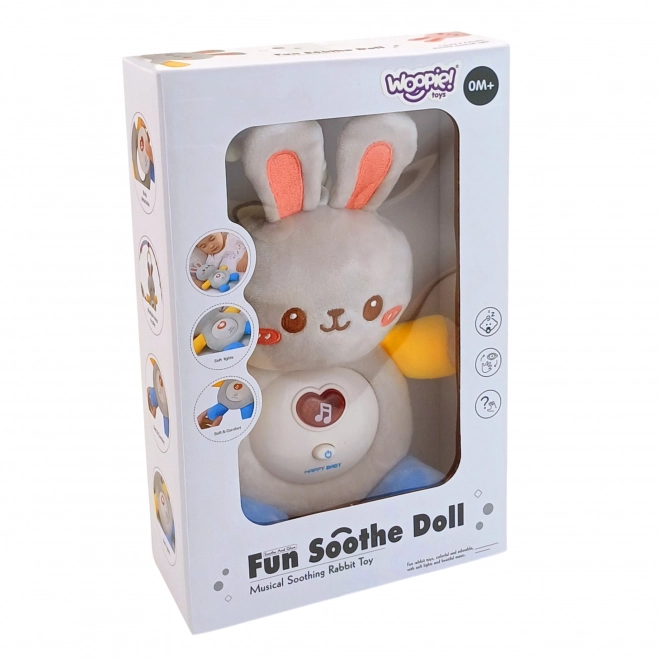 Plus de pluş interactiv pentru bebeluşi cu lumină și sunet
