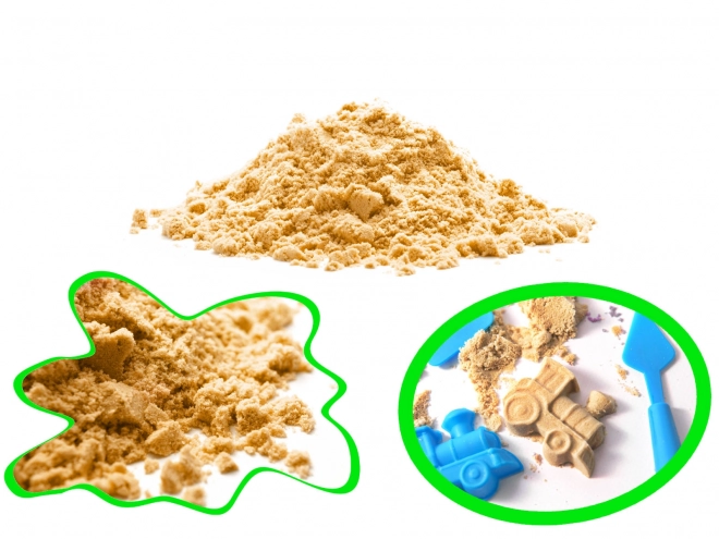 Piasek kinetic verde în punguță 1kg – Natural