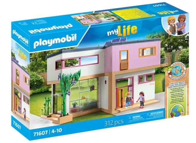Set figurine Casa cu grădină de iarnă Playmobil