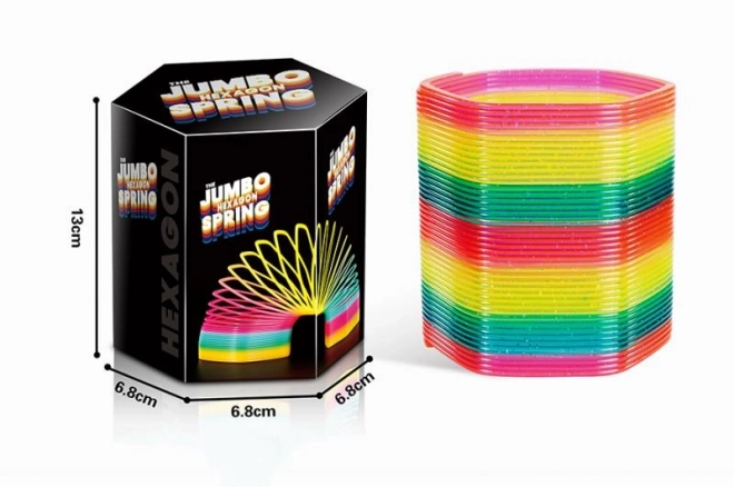 Spirală Jumbo Colorată cu Sclipici