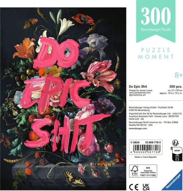 Puzzle ravensburger moment: do epic shit 300 piese