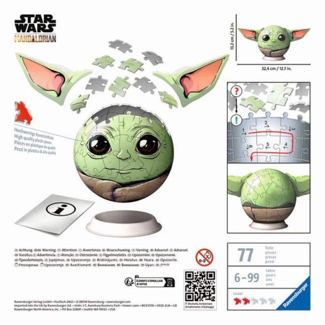 3D puzzle minge Star Wars: Baby Yoda