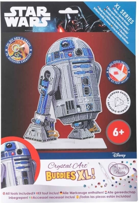 Pictură cu diamante XL Star Wars: R2-D2