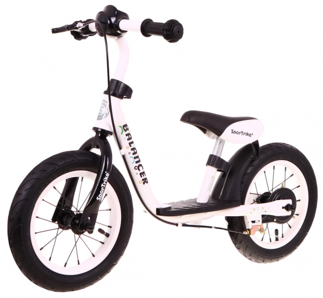 Bicicletă fără pedale SporTrike Balancer pentru copii albă