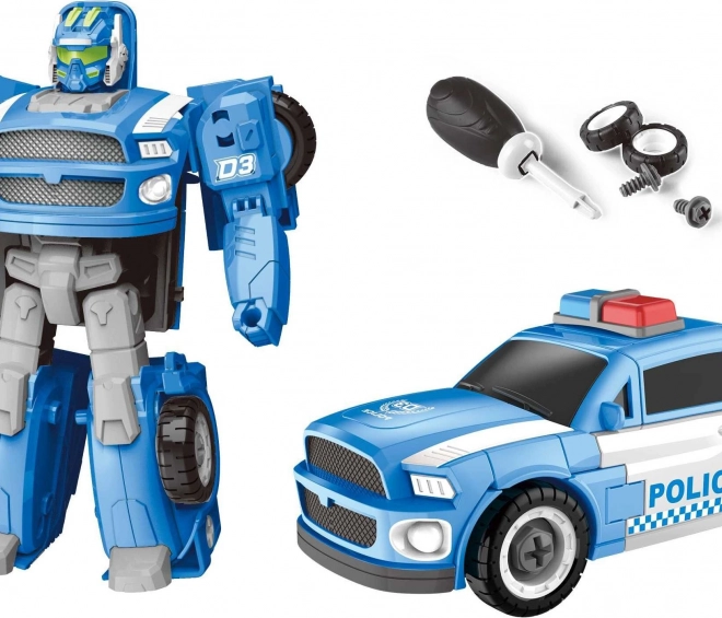 Autorobot polițienesc cu șurubelniță 15 cm