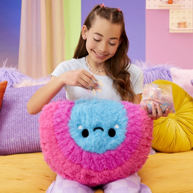 Pernă Fluffie Stuffiez Pillow Fight, curcubeu