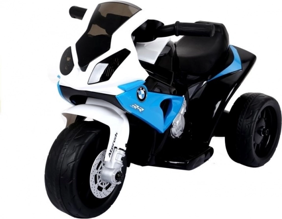 Motocicletă pe baterii BMW S1000RR cu trei roți albastră