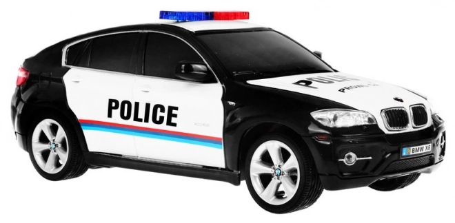 Radiowóz BMW X6 Pentru Copii 8+ Zdalnie Sterowana Poliție 1:24 cu Lumină