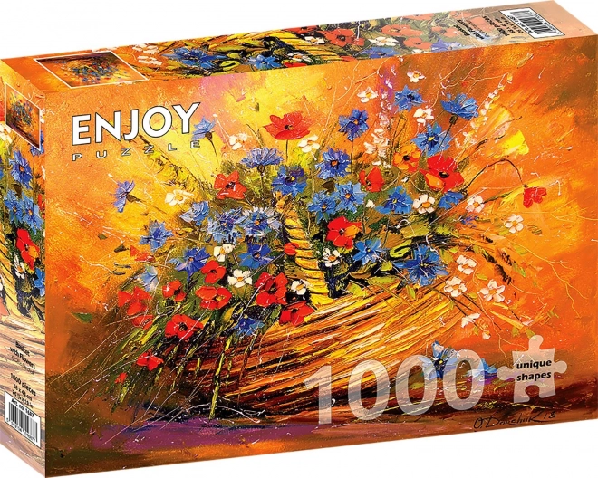 Puzzle Coș cu flori 1000 piese