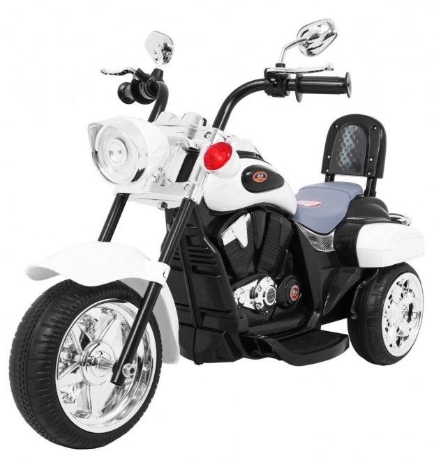 Motocicletă Copii Chopper NightBike Albă