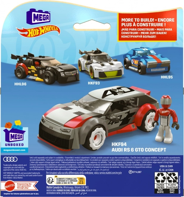 Set de construcție Hot Wheels Audi RS6 GTO