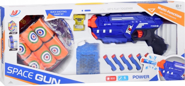 Jucărie pistol SPACE GUN cu gloanțe de spumă și gel