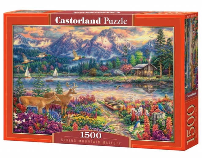 Puzzle 1500 piese peisaj muntos primăvară