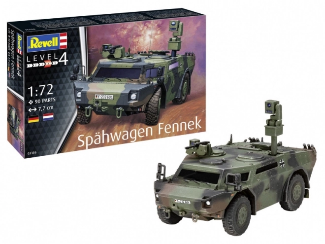 Model de vehicul de recunoaștere Fennek 1/72
