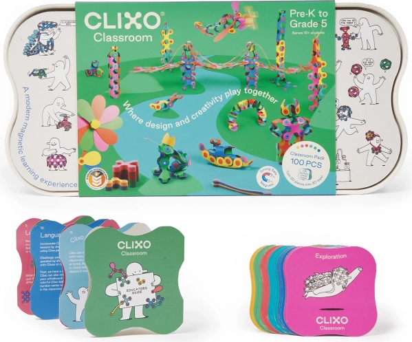 Clixo set colorat cu magneți pentru copii