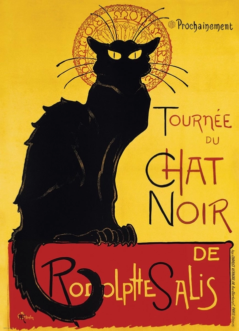 Puzzle Kabaret Le Chat noir - poster 1000 de piese
