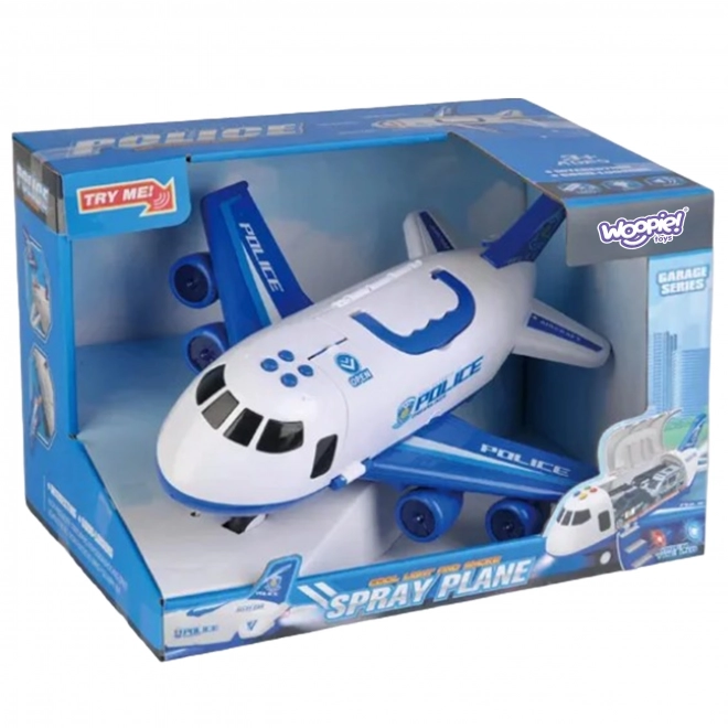 Avion interactiv de poliție cu funcție de aburi WOOPIE