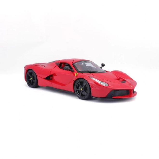 Mașinuță metalică Ferrari LaFerrari roșie Bburago la scară 1:18