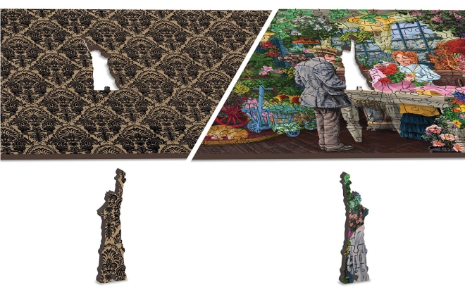Două puzzle-uri într-unul: reversibil 2 în 1