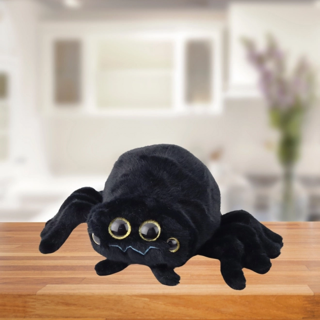 Păianjen de pânză de păianjen din pluș negru 30 cm