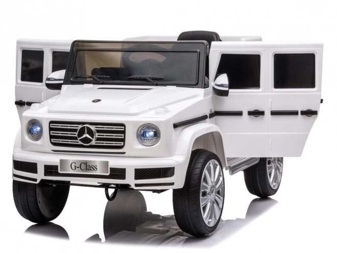 Mașină electrică pentru copii Mercedes G500 roșu – Albă