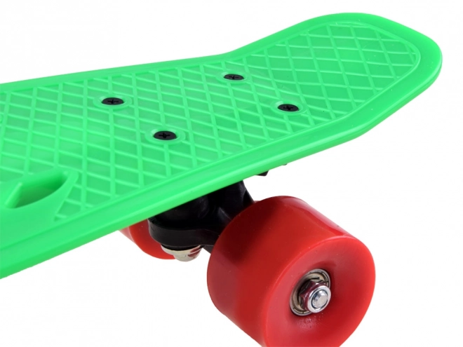 Deska skateboard ușoară pentru copii cu decupaje – verde