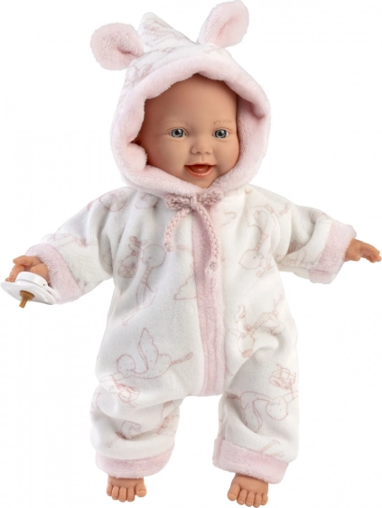 Llorens Little Baby păpușă realistă bebeluș cu corp moale din material textil