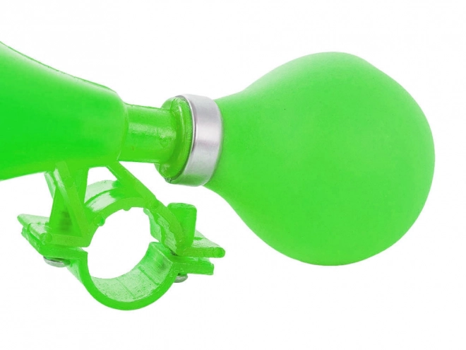 Claxon de bicicletă cu balon verde din cauciuc