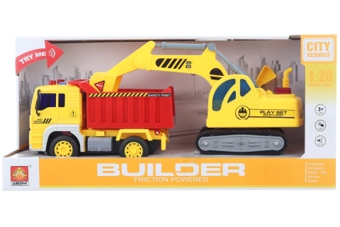 Basculantă și excavator pe baterii