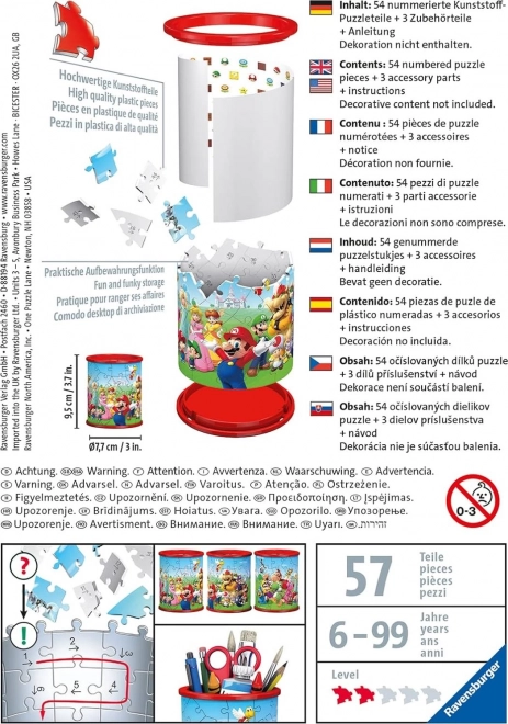 Puzzle 3D 54 Piese Super Mario Organizator