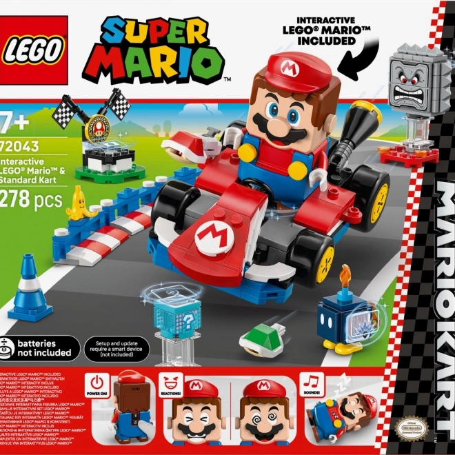 LEGO Super Mario Mario Kart - Figurină interactivă și Kart Standard