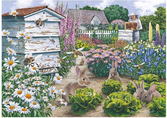 Puzzle Iepurași Dulci 500 de piese