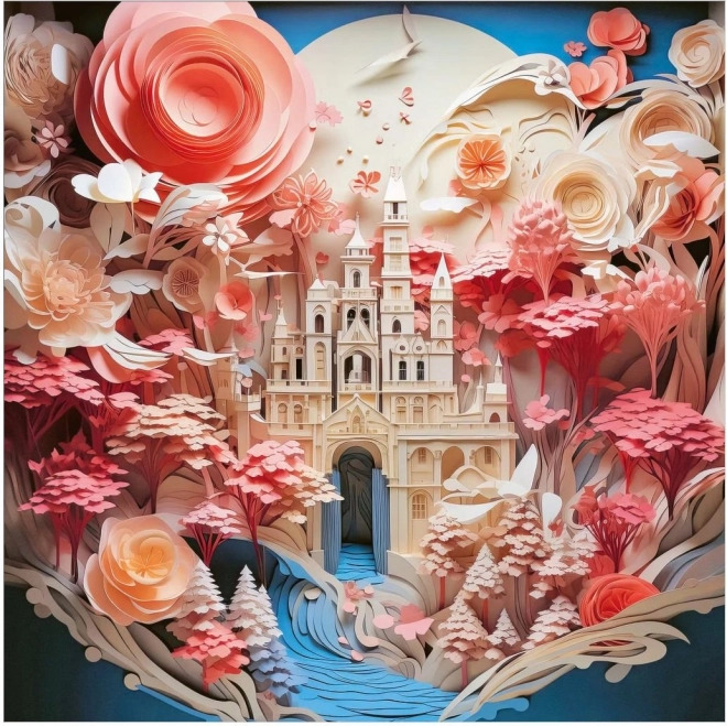 Puzzle Heye Pătrat Castel de Hârtie 1000 piese