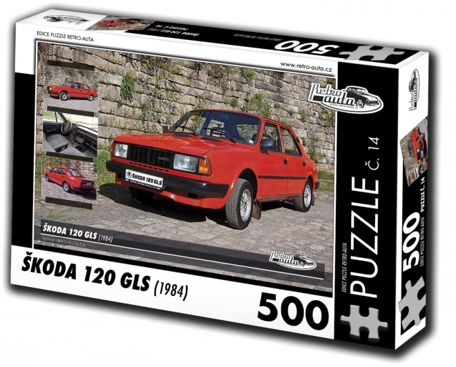 Puzzle Retro-Auta Škoda 120 GLS 1984 - 500 de piese