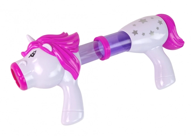 Pistol unicorn albastru pentru bile moi