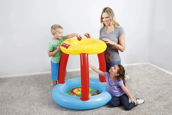 Fisher Price leagăn cu acoperiș și mingi Prietenii Animalelor 89 x 89 x 84 cm