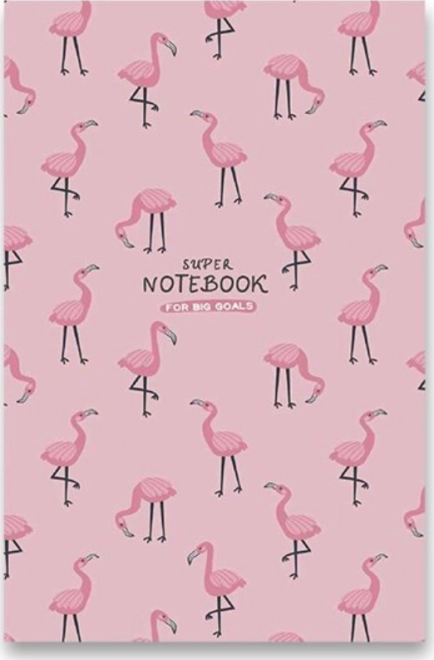 carnet de notițe A6 câine și flamingo