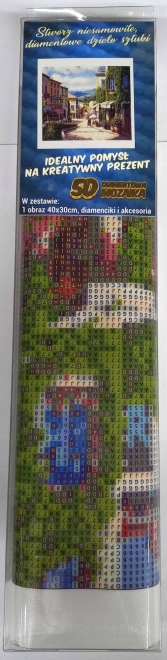Norimpex Pictură cu diamante Străduța însorită 30x40 cm