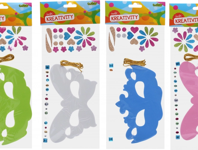 Set creativ – confecționează-ți mască cu șnur și ornamente