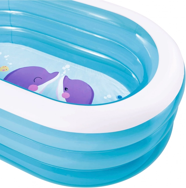 Piscină gonflabilă ovală pentru copii de grădină