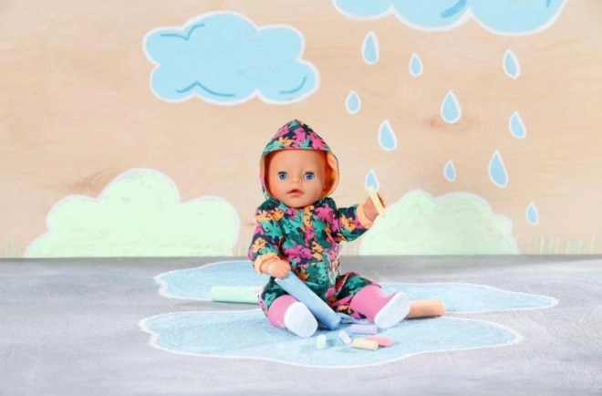 Combinezon de ploaie pentru păpușă BABY born de 36 cm