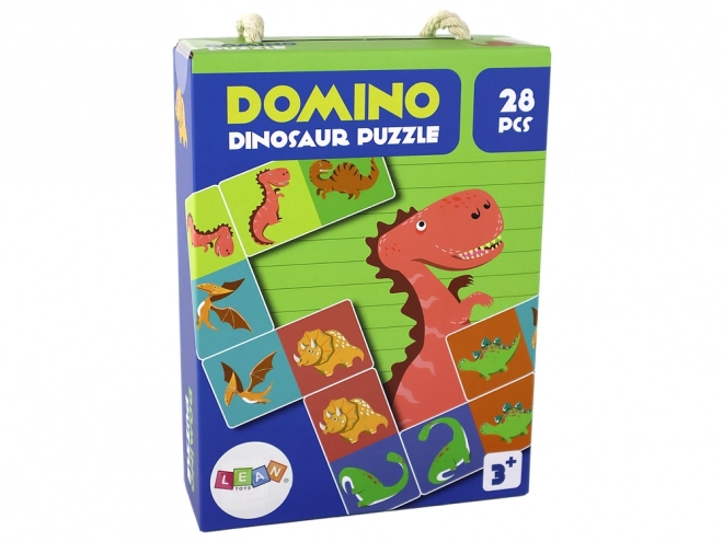 joc logic puzzle dublă față domino dinozauri