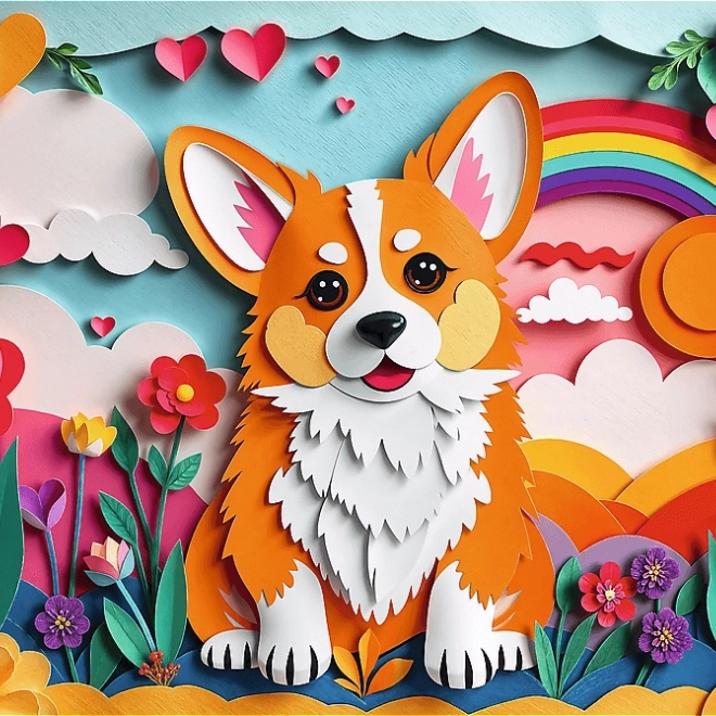 Trefl Puzzle Paper Art: Cățeluș 160 piese
